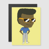 Carte Magnétique chibi (Devant / Derrière)