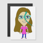 Carte Magnétique chibi (Devant / Derrière)
