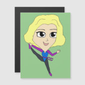 Carte Magnétique chibi (Devant / Derrière)