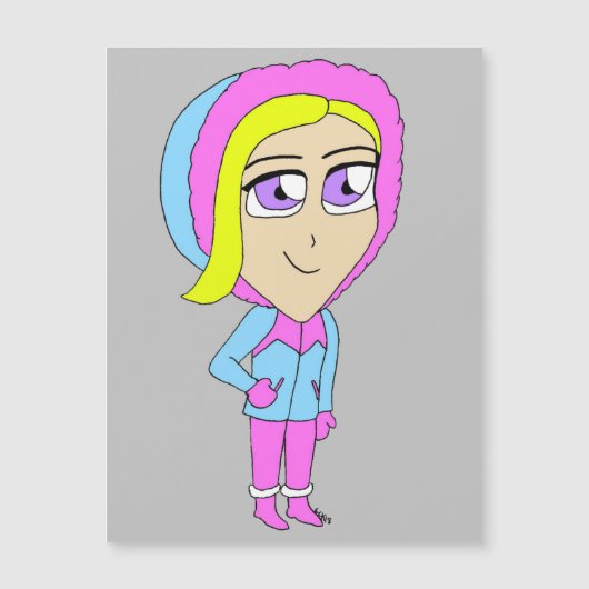 Carte Magnétique chibi (Devant)