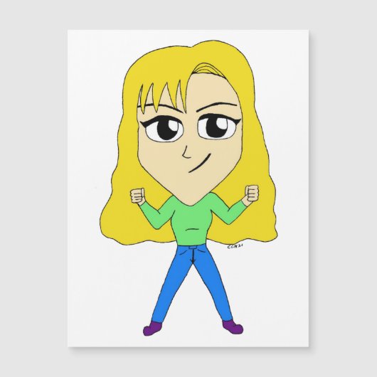 Carte Magnétique chibi (Devant)