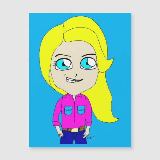 Carte Magnétique chibi (Devant)