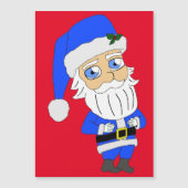 Carte Magnétique Chibi Blue Suit Père Noël (Devant)