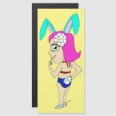 Carte Magnétique chibi bunnygirl (Devant / Derrière)