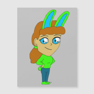Carte Magnétique chibi bunnygirl
