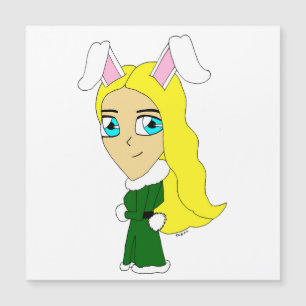 Carte Magnétique chibi bunnygirl