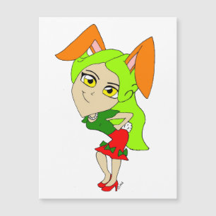 Carte Magnétique chibi bunnygirl