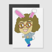 Carte Magnétique chibi bunnygirl (Devant / Derrière)