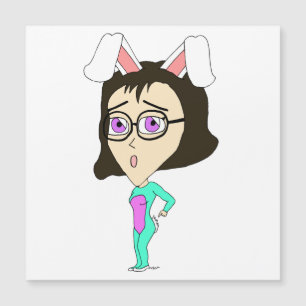 Carte Magnétique chibi bunnygirl