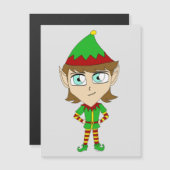 Carte Magnétique chibi elf (Devant / Derrière)