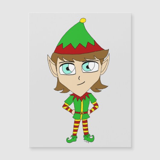 Carte Magnétique chibi elf (Devant)
