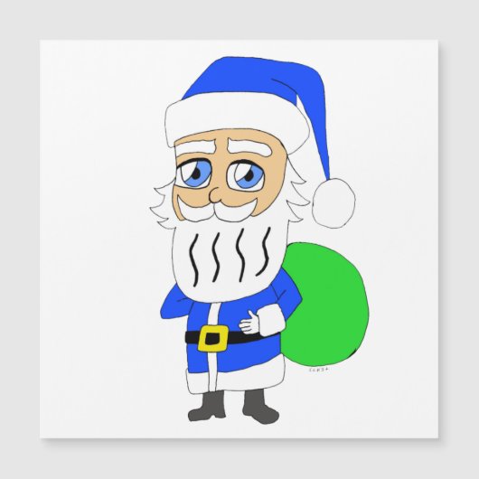 Carte Magnétique chibi Santa Claus (Devant)