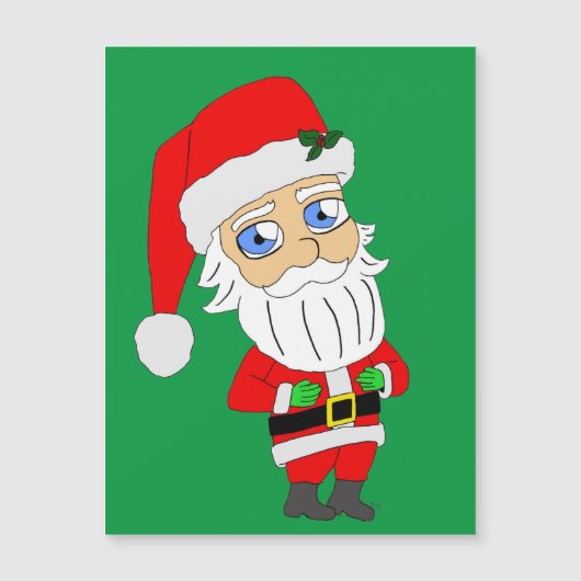 Carte Magnétique chibi santa claus (Devant)