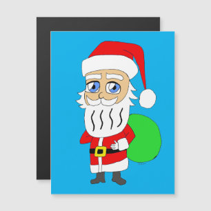 Carte Magnétique Chibi Santa Claus