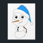 Carte Magnétique chibi snowman<br><div class="desc">Un chibi snowman</div>