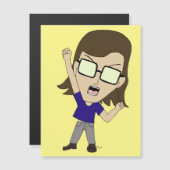 Carte Magnétique Chibi Sonic_Zeph (Devant / Derrière)