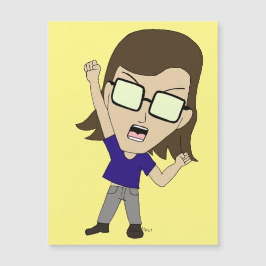 Carte Magnétique Chibi Sonic_Zeph (Devant)