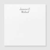 Carte Magnétique Chic Lovely Calligraphie Couple Noms Mariage (Devant)