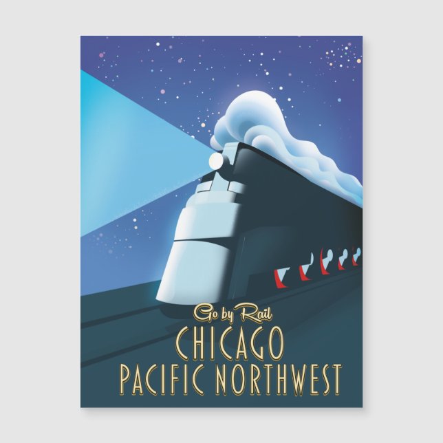 Carte Magnétique Chicago Pacific Northwest (Devant)