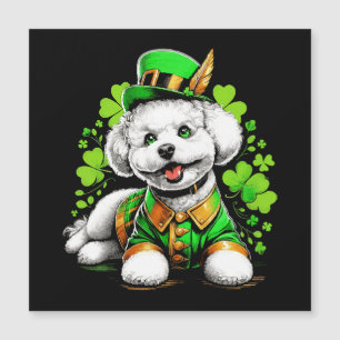 Carte Magnétique Chien Bichon Frise Saint-Patrick
