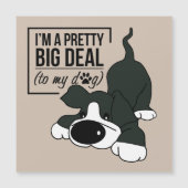 Carte Magnétique Chien cousu (Devant)