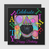 Carte Magnétique Chien de Terre-Neuve (Devant / Derrière)