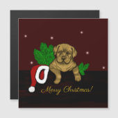 Carte Magnétique Chiffre XMas (Devant / Derrière)