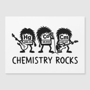 Carte Magnétique Chimie Rocks Science Rock Band