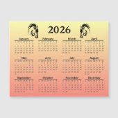 Carte Magnétique Chinese New Year of Horse 2026 Calendar (Devant)