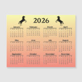 Carte Magnétique Chinese New Year of Horse 2026 Calendar (Devant)