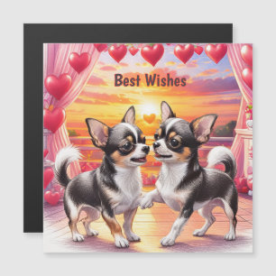 Carte Magnétique Chiouahua chiots cool