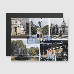 Carte Magnétique Chisinau - Moldavie - Mosaïque -
