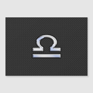 Carte Magnétique Chrome Comme Libra Symbole Zodiac Serpent Décor de