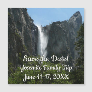 Carte Magnétique Chute de Bridalveil dans le parc national de Yosem