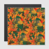 Carte Magnétique Chute du Motif Feuille pour l'automne (Devant / Derrière)