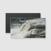 Carte Magnétique Chutes d'Ohiopyle en Pennsylvanie (Devant / Derrière)