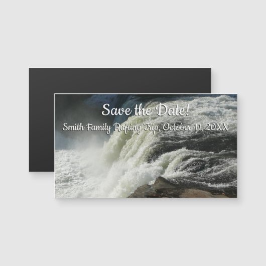 Carte Magnétique Chutes d'Ohiopyle en Pennsylvanie (Devant / Derrière)