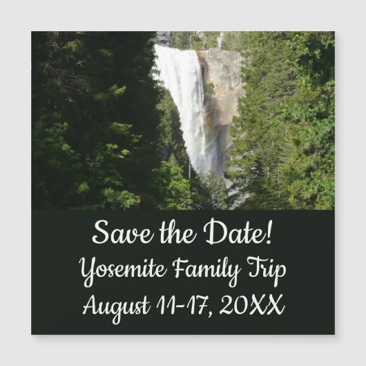 Carte Magnétique Chutes vernales II dans le parc national Yosemite (Devant)
