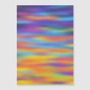 Carte Magnétique Ciel de coucher de soleil sur le désert Abstrait