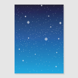 Carte Magnétique Ciel nocturne étoilé bleu profond