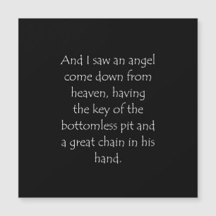 Carte Magnétique Citation de l'écriture Révélation 20 1