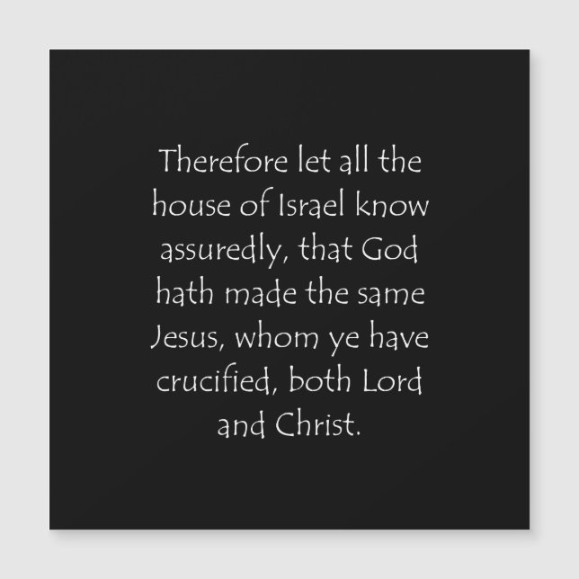 Carte Magnétique Citation d'écriture Actes 2 36 (Devant)