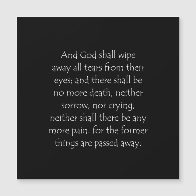 Carte Magnétique Citation d'écriture Révélation 21 4 (Devant)