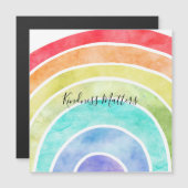 Carte Magnétique Citation inspirée personnalisée Rainbow (Devant / Derrière)