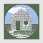 Carte Magnétique Citations Inspiration personnalisées pour propriét (Devant)