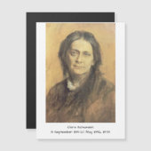 Carte Magnétique Clara Schumann, 1878 (Devant / Derrière)