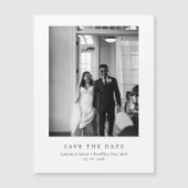 Carte Magnétique Classic Formal Magnetic Wedding Save The Date (Devant)