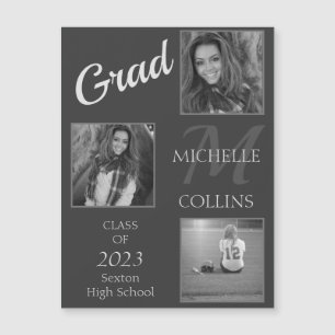 Carte Magnétique Classic Gold Frames Graduation