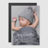 Carte magnétique classique minimale d'annonce de b (Devant / Derrière)