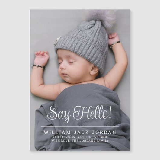 Carte magnétique classique minimale d'annonce de b (Devant)